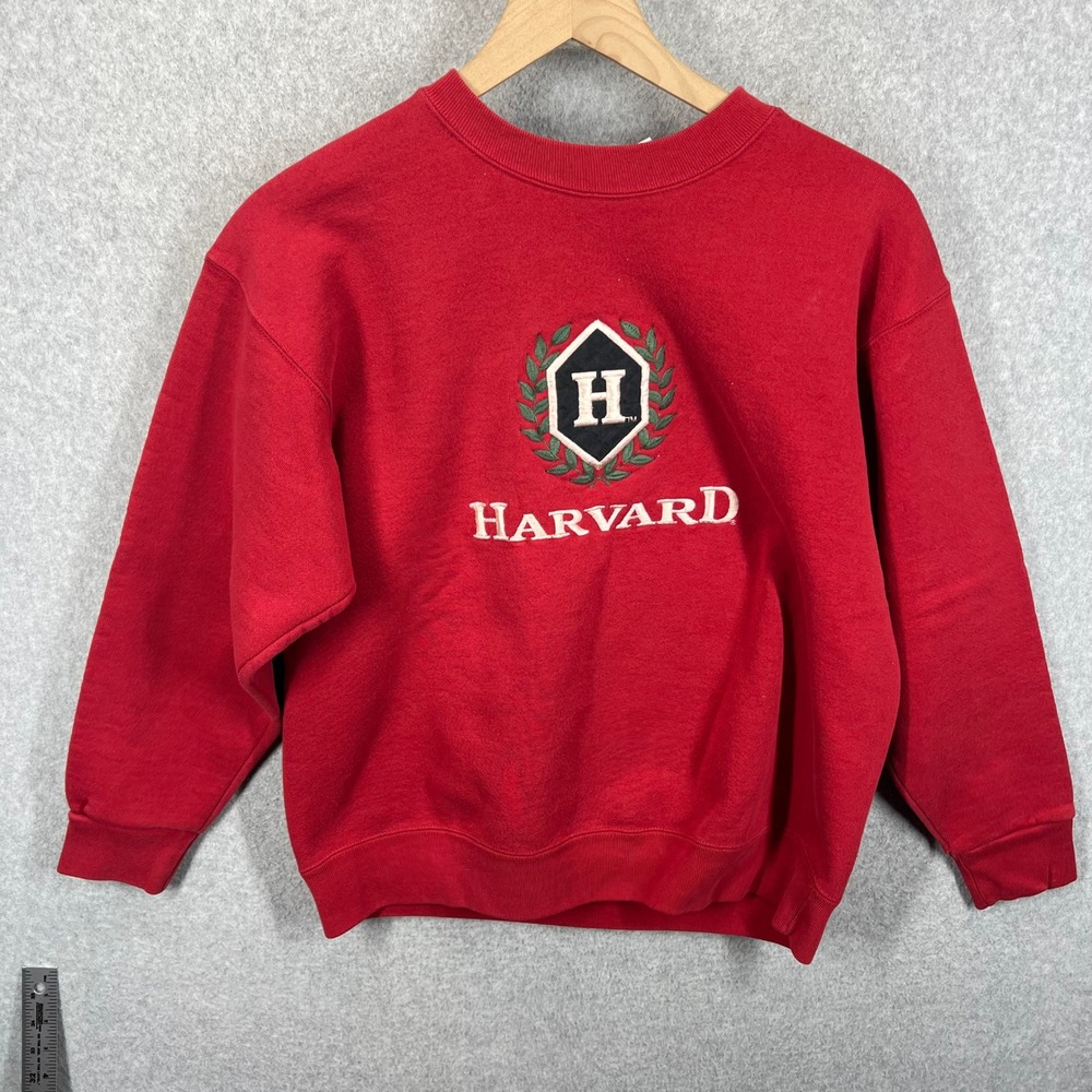 Crable Sportswear Harvard University Sweatshirt Unisex M Red Vintage 80s EUC